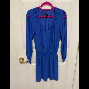 EUC White House black market blue dress size 6